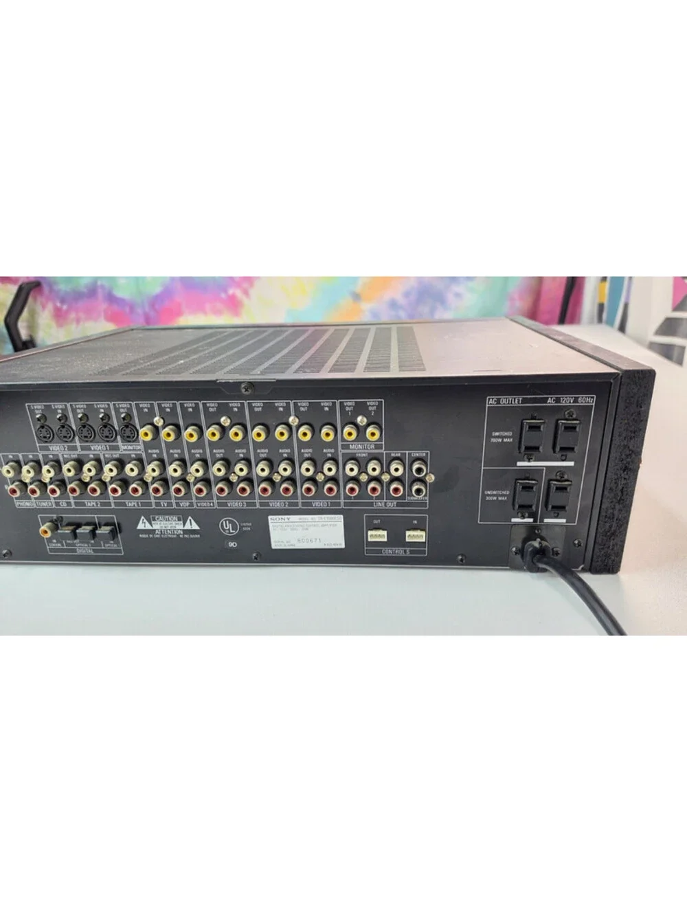 SONY TA-E1000ESD Vintage AV Processing Control Amplifier AC100V 50Hz/60Hz Black